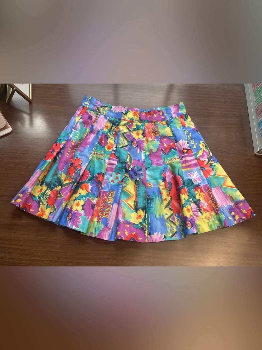 Vintage Tail Multicolor Floral Tennis Skirt